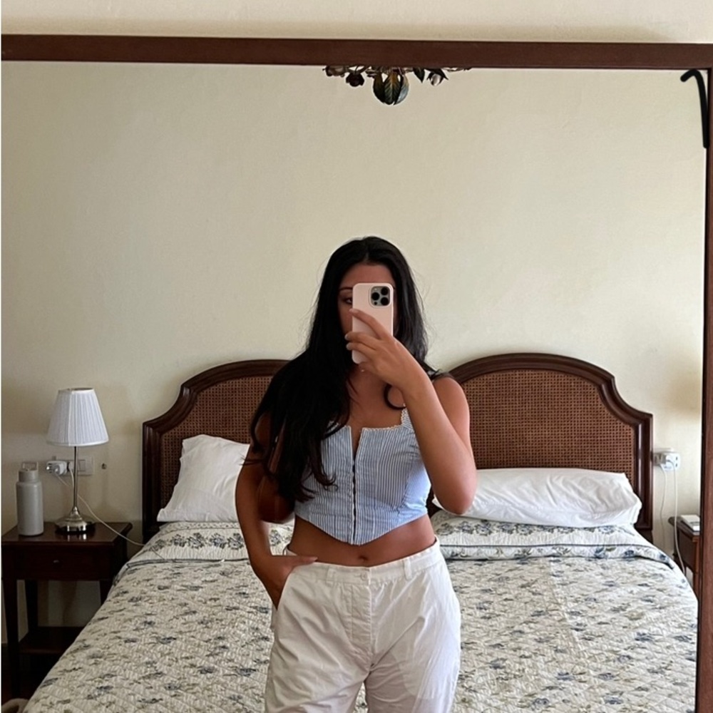 Blue Striped Women's Top